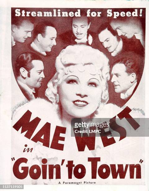 Goin' To Town, poster, US poster art, Ivan Lebedeff, , Mae West, , Paul Cavanagh, , 1935.