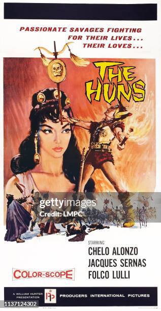 The Huns, poster, , poster art, left: Chelo Alonzo, 1960.