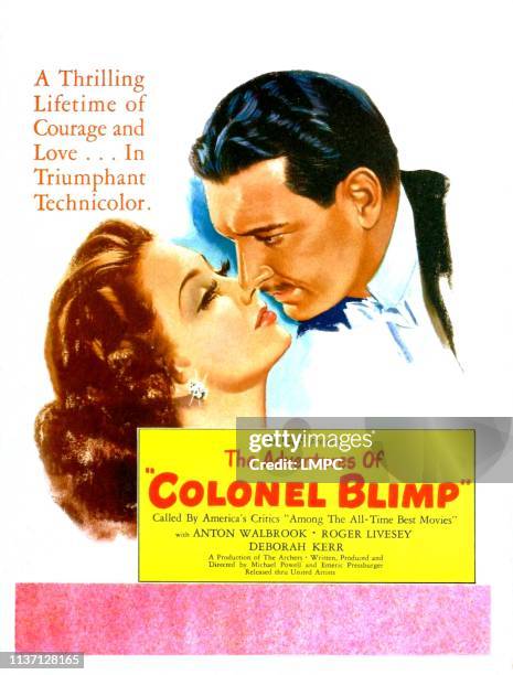 The Life And Death Of Colonel Blimp , poster, Deborah Kerr, Anton Walbrook, 1943.