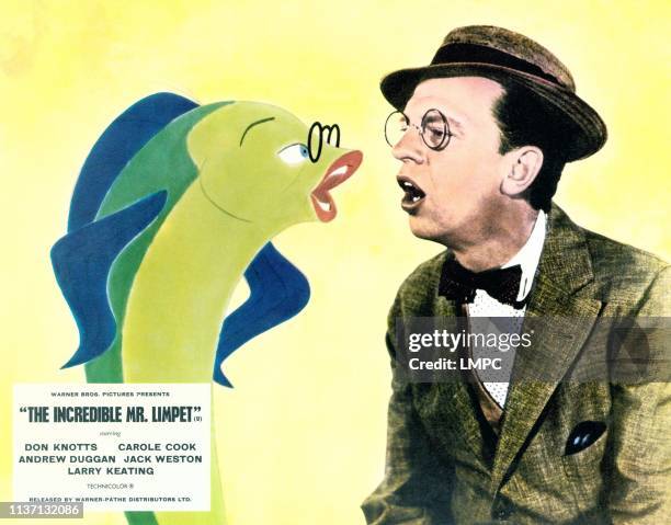 The Incredible Mr Limpet, lobbycardThe Incredible Mr Limpet, Don Knotts, 1964.