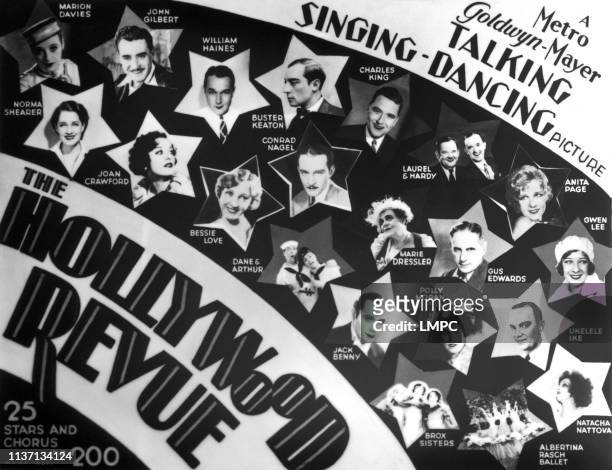 The Hollywood Revue Of 1929, poster.