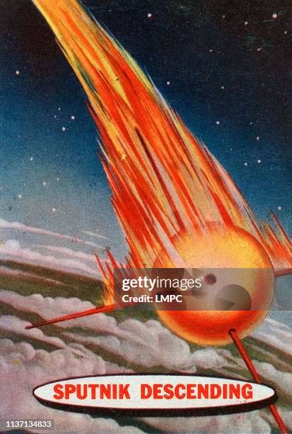 Sputnik Mania, poster, poster of the Russian Sputnik satellite, poster circa late 1950s.