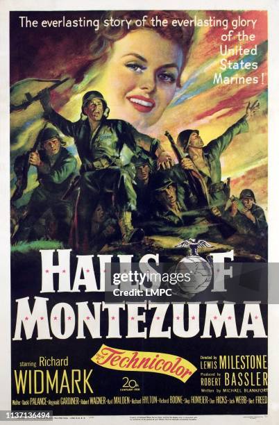 Halls Of Montezuma, poster, Marion Marshall, 1950.