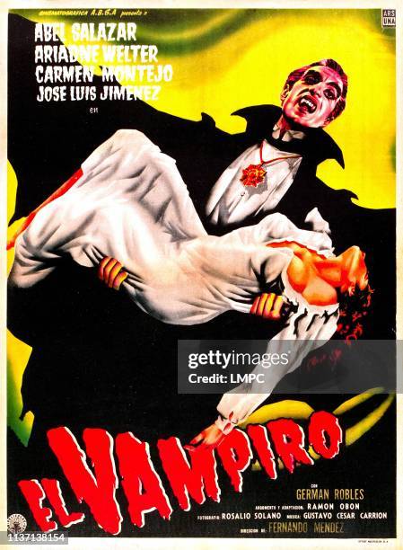 The Vampire, poster, , Spanish language poster, Abel Salazar, 1957.