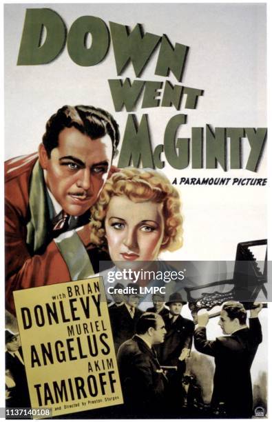 The Great Mcginty , poster, from left: Brian Donlevy, Muriel Angelus, 1940.