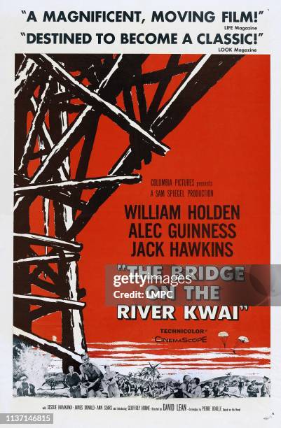 The Bridge On The River Kwai, poster, poster art, 1957.
