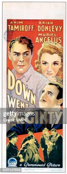 The Great Mcginty, poster, (aka DOWN WENT MCGINTY, from left: Brian Donlevy, Muriel Angelus, Akim Tamiroff, 1940.