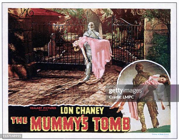 The Mummy's Tomb, lobbycard, Elyse Knox, Lon Chaney Jr, 1942.