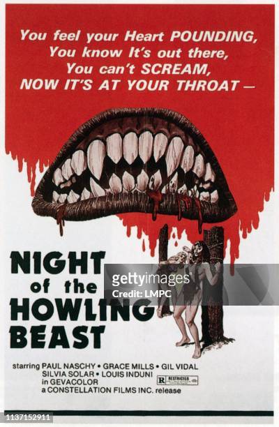 Night Of The Howling Beast, poster, , 1975.