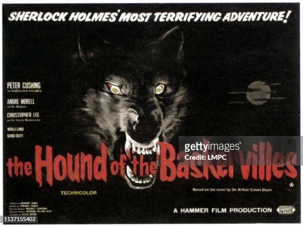The Hound Of The Baskervilles, poster, 1959.