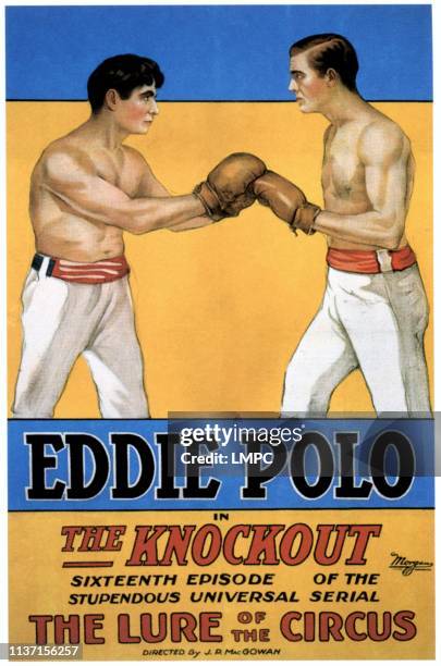 The Knockout, poster, left: Eddie Polo, 1935.