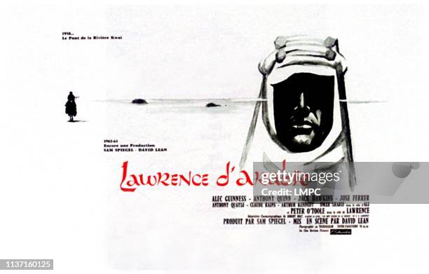 Lawrence Of Arabia , poster, French poster art, 1962.