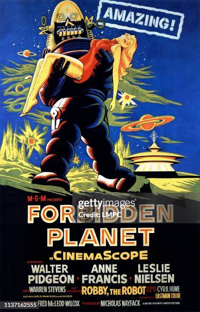 Forbidden Planet, poster, 1956.