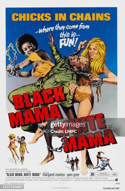 Black Mama, poster, WHITE MAMA, US poster, Pam Grier, Margaret Markov, 1972.