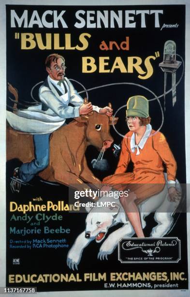 Bulls And Bears, poster, from left: Andy Clyde, Daphne Pollard, 1930.