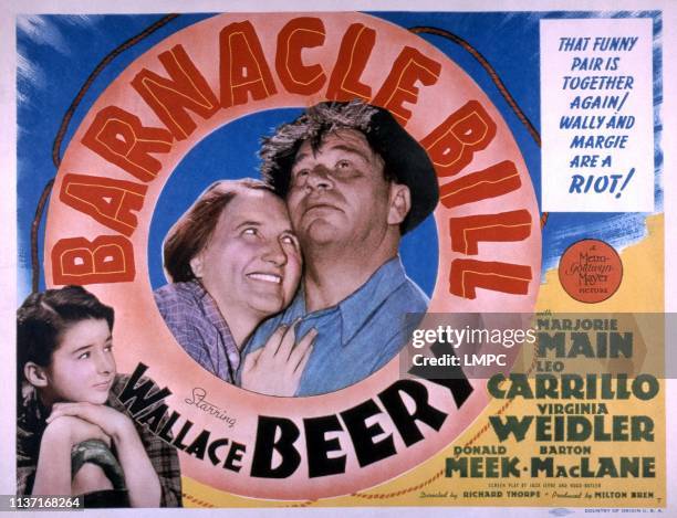 Barnacle Bill, poster, from left: Virginia Weidler, Marjorie Main, Wallace Beery, 1941.