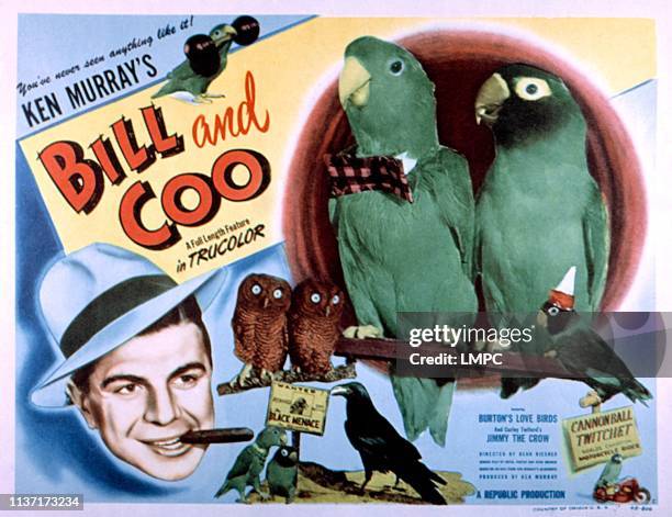 Bill And Coo, lobbycard, Ken Murray, 1948.