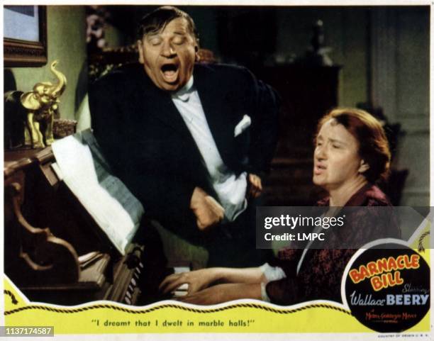 Barnacle Bill, lobbycard, Wallace Beery, Marjorie Main, 1941.