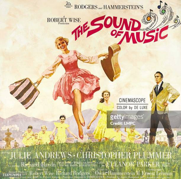 The Sound Of Music, poster, from left: Julie Andrews, Christopher Plummer, 1965.