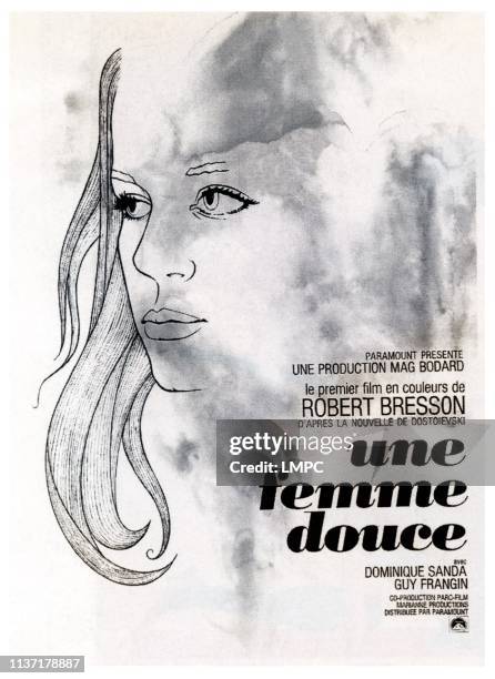 Une Femme Douce, poster, French poster art, 1969.