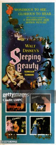 Sleeping Beauty, poster, top left: Princess Aurora, 1959.