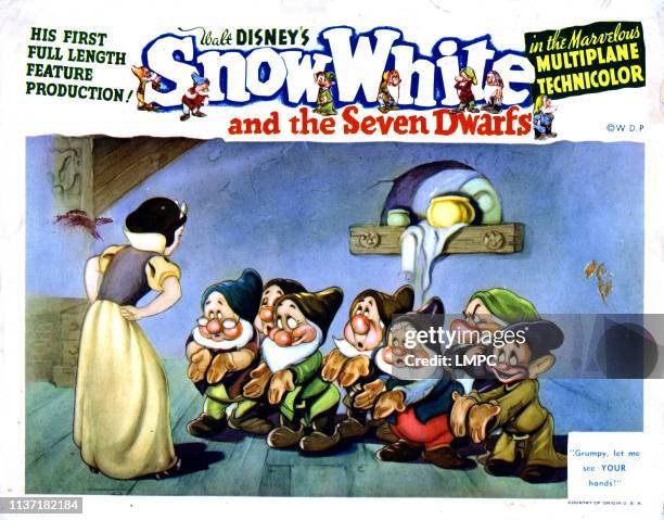 Snow White And The Seven Dwarfs, lobbycard, 1937.