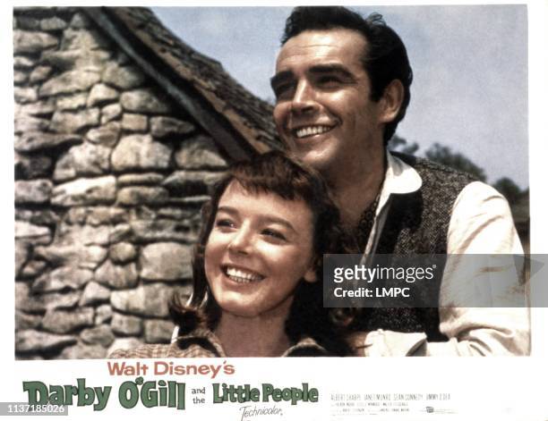 Darby O'gill And The Little People, lobbycard, Janet Munro, Sean Connery, 1959.
