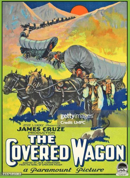 The Covered Wagon, poster, 1923.