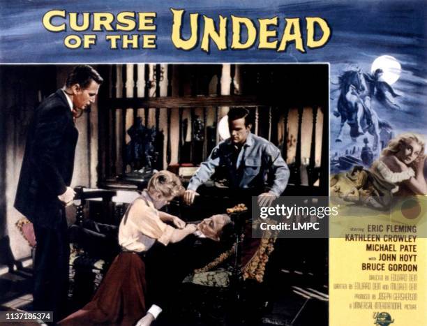 Curse Of The Undead, poster, Eric Fleming, Kathleen Crowley, John Hoyt, , Jimmy Murphy, 1959.