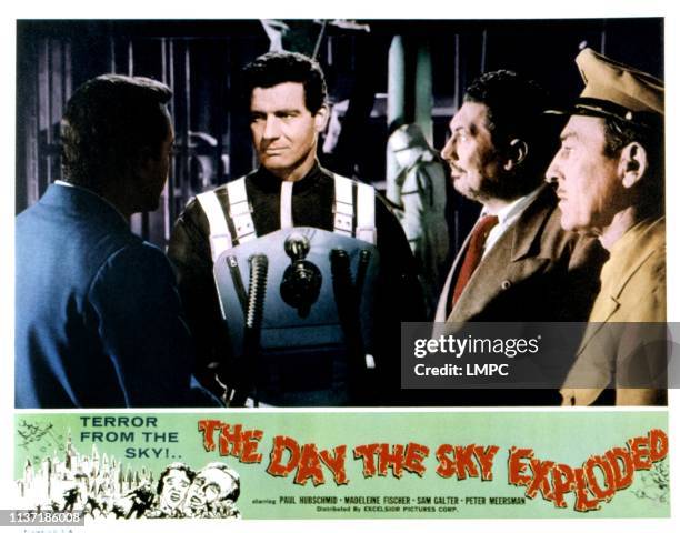 The Day The Sky Exploded, lobbycard, Paul Hubschmid [aka Paul Christian], 1958.