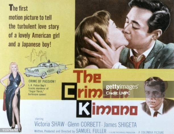 The Crimson Kimono, poster, Victoria Shaw, James Shigeta, Glenn Corbett, Gloria Pall, 1959.