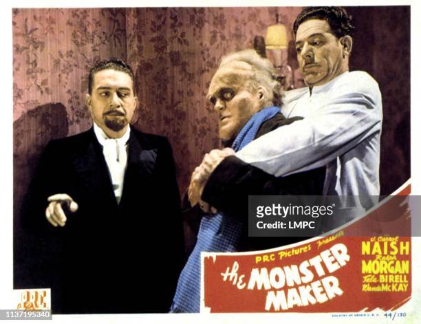 The Monster Maker, lobbycard, J. Carrol Naish, Ralph Morgan, Glenn Strange, 1944.