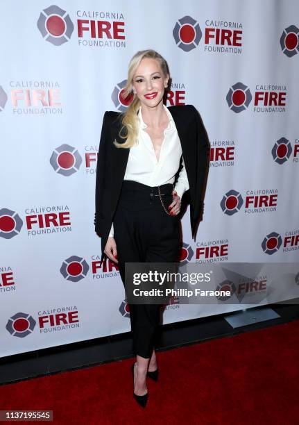 Louise Linton attends California Fire Foundation's 6th Annual Gala at Avalon on March 20, 2019 in Los Angeles, California.