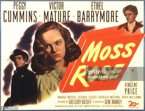mature ethel Moss Rose, poster, Victor Mature, Peggy Cummins, Ethel Barrymore,... News Photo - Getty Images
