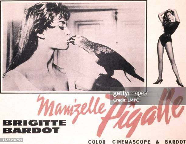Naughty Girl, lobbycard, , Brigitte Bardot, 1956.