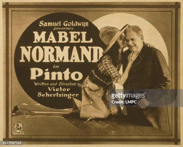 Pinto, poster, US poster, from left: Mabel Normand, George Nichols, 1920.