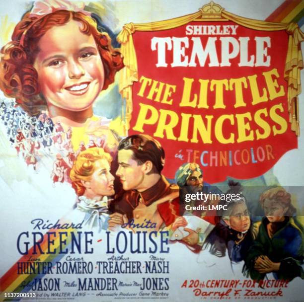 Little Princess, poster, Shirley Temple, Anita Louise, Richard Greene, Cesar &#10;Romero, 1939".