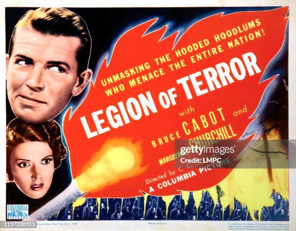 Legion Of Terror, lobbycard, Bruce Cabot, Marguerite Churchill, 1936.