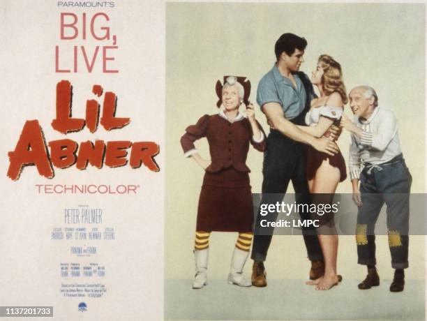 Li'l Abner, poster, Billie Hayes, Peter Palmer, Leslie Parrish, Joe E. Marks, 1959.