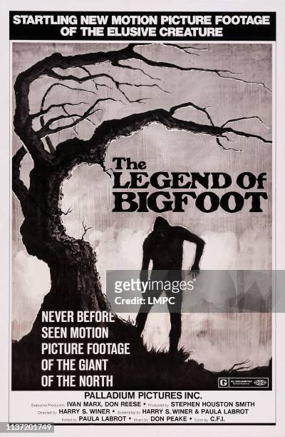 The Legend Of Bigfoot, poster, US poster art, 1976.