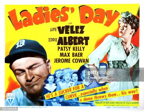 Ladies' Day, poster, Eddie Albert, Patsy Kelly, , Lupe Velez, 1943.