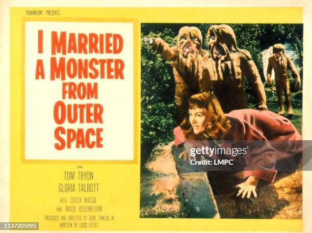 Married A Monster From Outer Space, poster, Gloria Talbott, 1957.