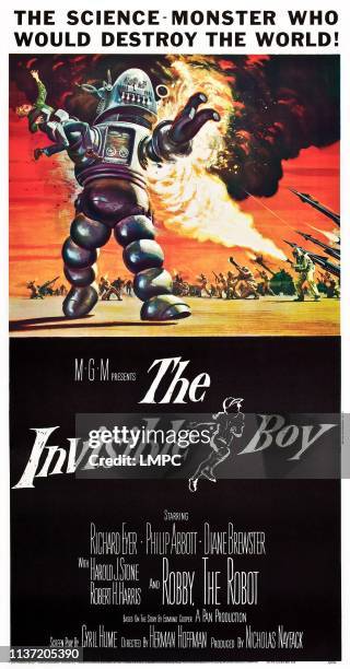 The Invisible Boy, poster, Robby the Robot, Richard Eyer, 1957.