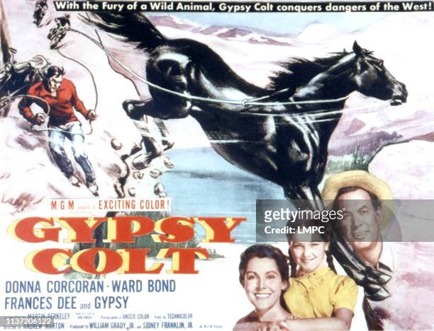Gypsy Colt, lobbycard, Frances Dee, Donna Corcoran, Ward Bond, 1953.
