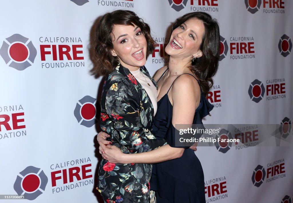 Milana Vayntrub and Jackie Tohn attend California Fire Foundation's