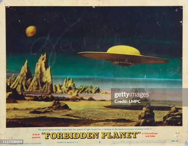 Forbidden Planet, poster, 1956.