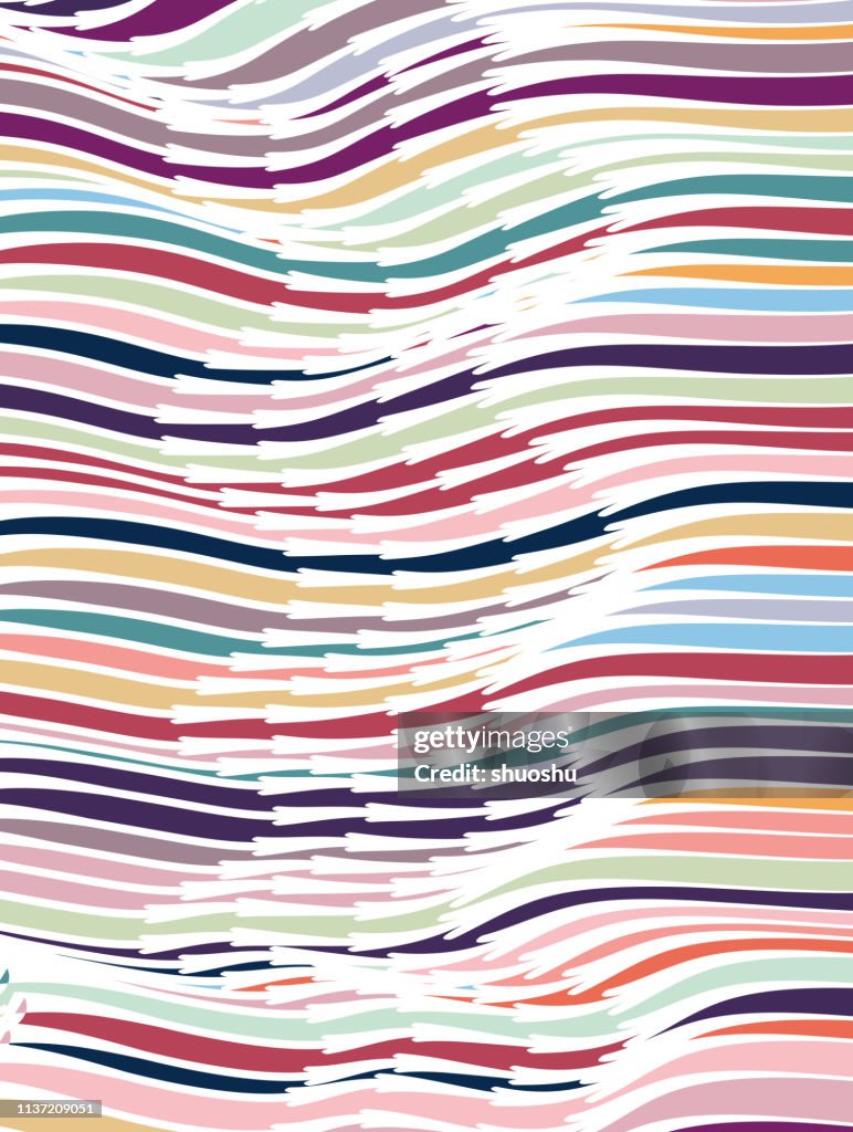 Wave Rabbion Colorful Wave Ribbon Pattern Background High-Res Vector Graphic - Getty ...
