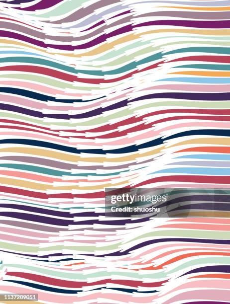 Wave Ribon Pattern Colorful Wave Ribbon Pattern Background High-Res Vector Graphic - Getty ...