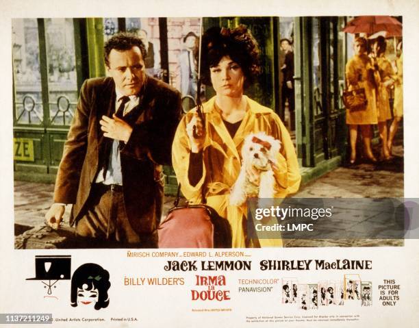 Irma La Douce, lobbycard, Jack Lemmon, Shirley MacLaine, 1963.