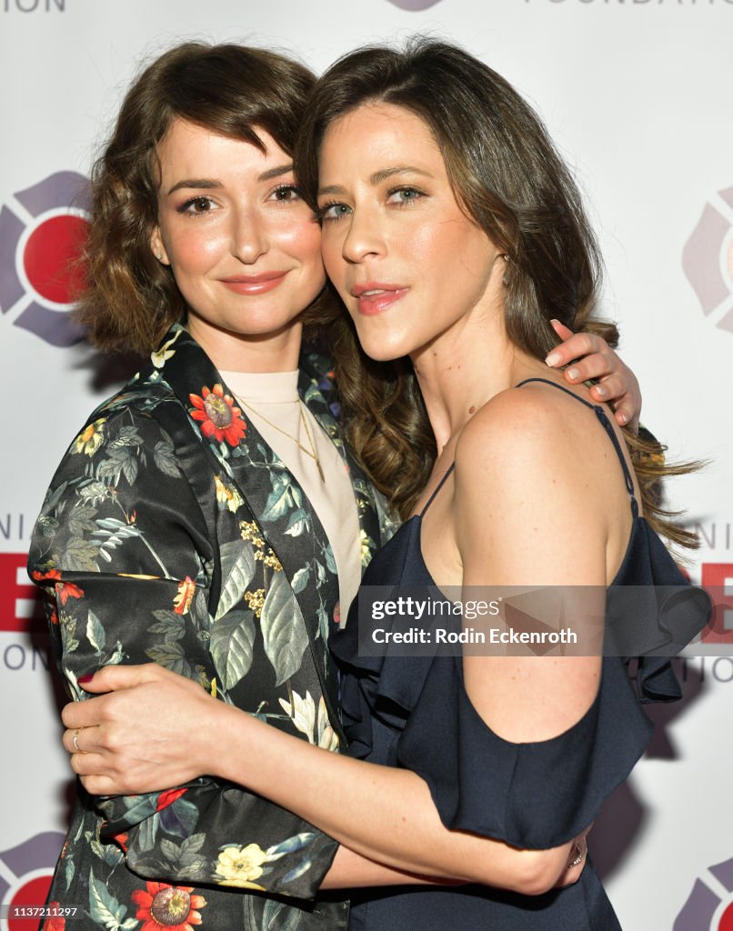 Jackie Tohn and Milana Vayntrub attend the California Fire Foundation